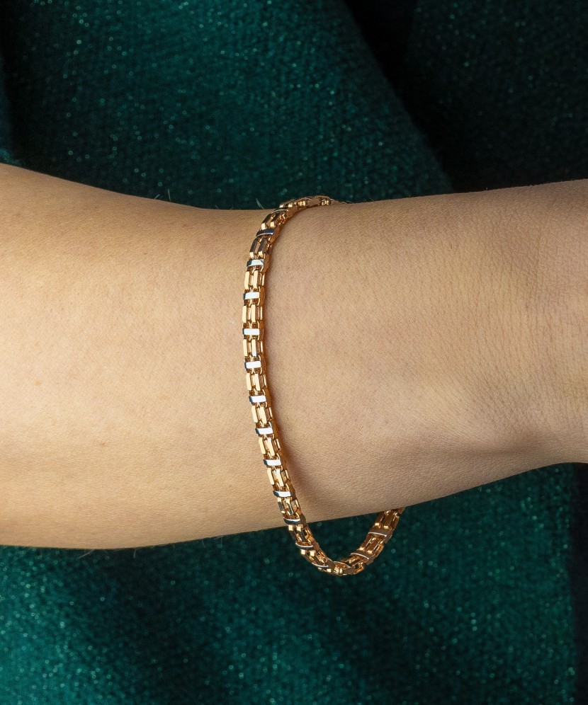 Auksinė apyrankė 4mm - Auksinės apyrankės - Goldinga