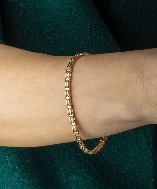 Auksinė apyrankė 4mm - Auksinės apyrankės - Goldinga