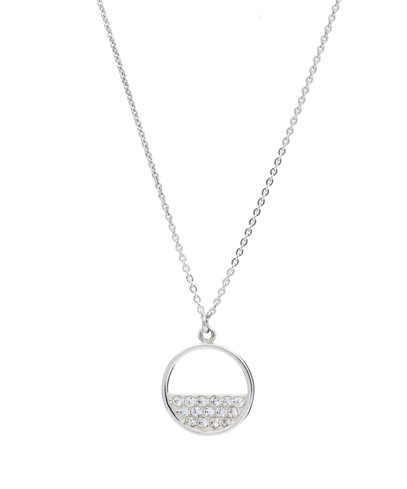 Sidabrinė Grandinėlė Su cirkonio pakabuku - Sidabrinės grandinėlės su pakabukais - Goldinga