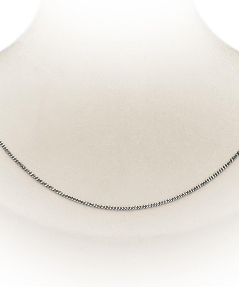 Sidabrinė Grandinėlė dengta rodžiu "Curb" 1.2mm - Sidabrinės grandinėlės - Goldinga