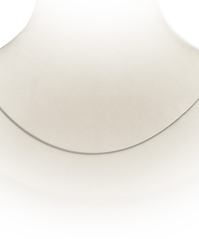 Sidabrinė Grandinėlė Dengta Rodžiu "Snake" 0.8mm - Sidabrinės grandinėlės - Goldinga