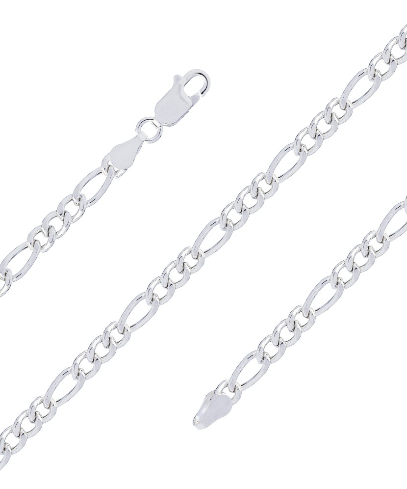 Sidabrinė Grandinėlė "Figaro" - Sidabrinės grandinėlės - Goldinga