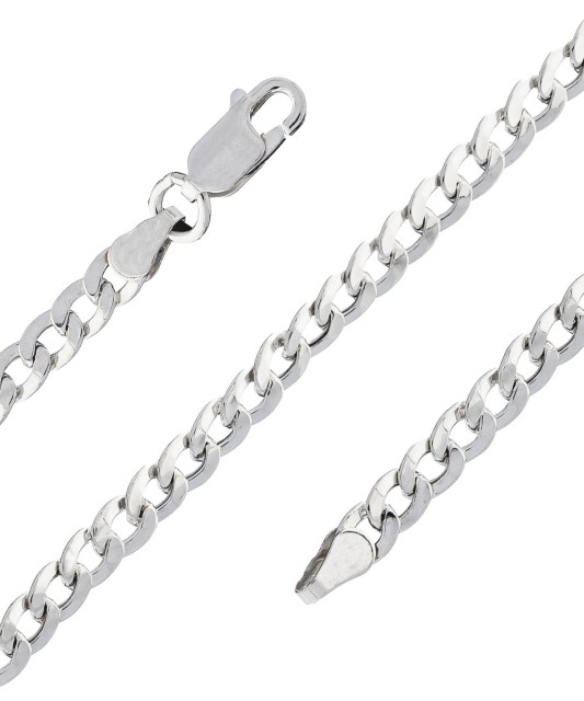 Sidabrinė apyrankė "Curb" - Sidabrinės apyrankės - Goldinga