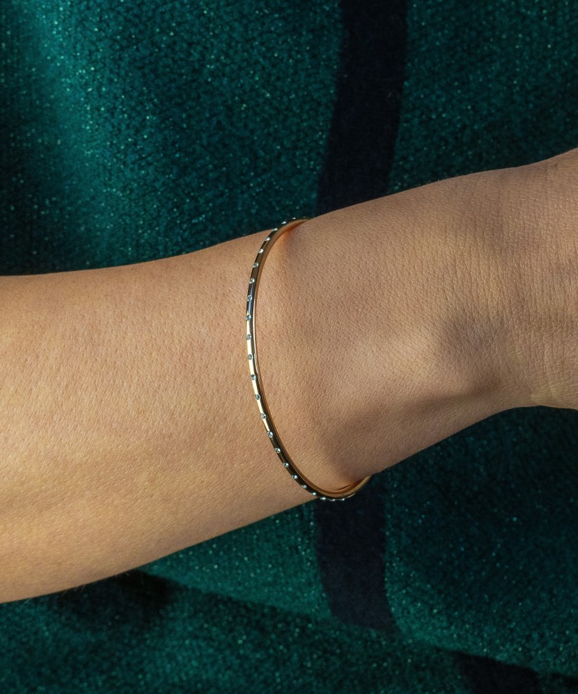 Auksinė apyrankė su cirkoniais - Auksinės apyrankės - Goldinga