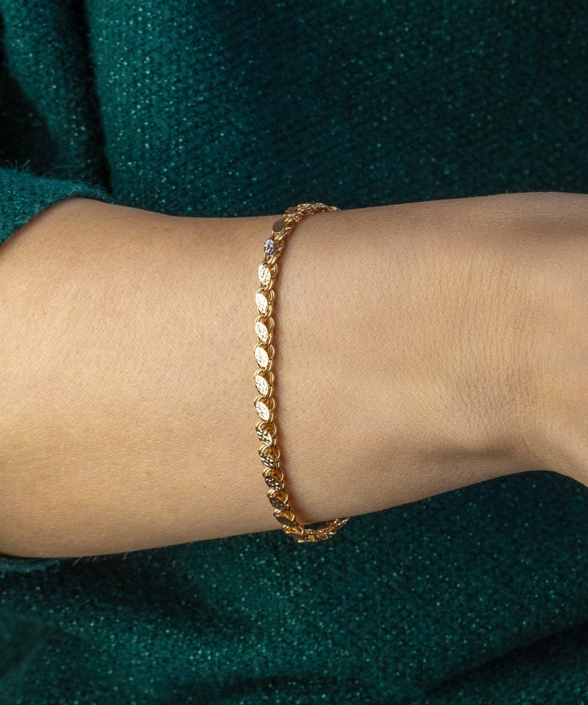Auksinė apyrankė 4.3mm - Auksinės apyrankės - Goldinga