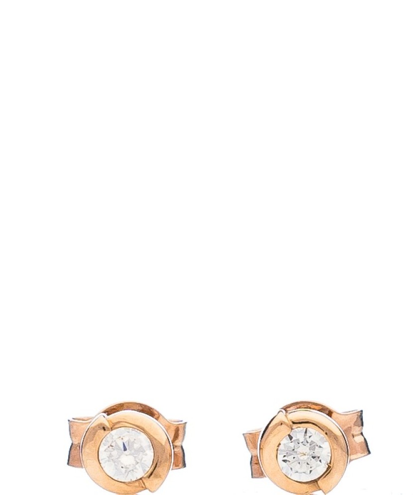 Auksiniai auskarai su cirkoniais - Auksiniai auskarai - Goldinga