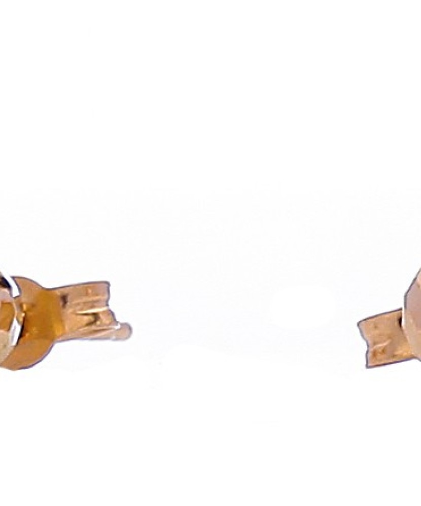 Auksiniai Graviruoti Auskarai "Burbuliukai" 4mm - Auksiniai auskarai - Goldinga