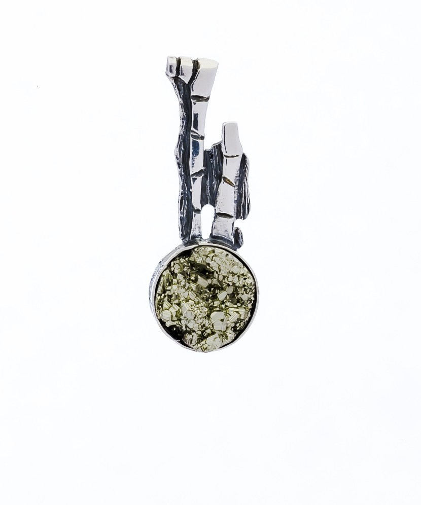 Sidabrinis pakabukas su piritu - Sidabriniai pakabukai - Goldinga