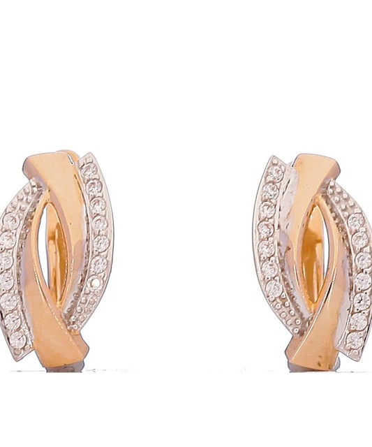 Auksiniai auskarai su cirkoniais - Auksiniai auskarai - Goldinga