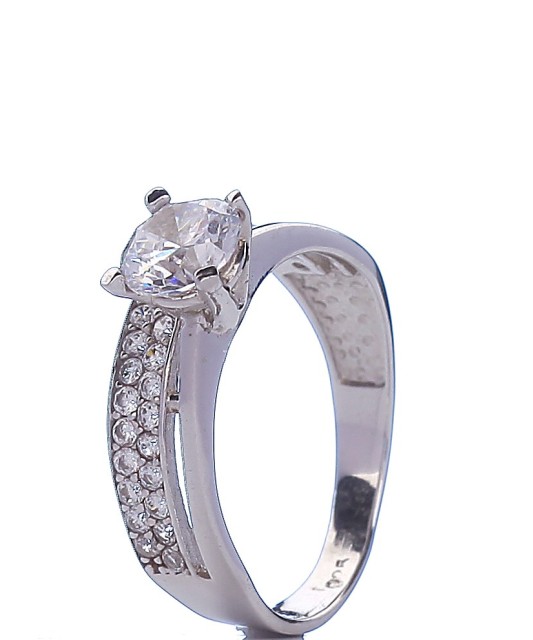 Sidabrinis žiedas su cirkoniais - Sidabriniai žiedai - Goldinga