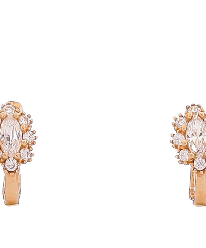 Auksiniai auskarai su cirkoniais - Auksiniai auskarai - Goldinga