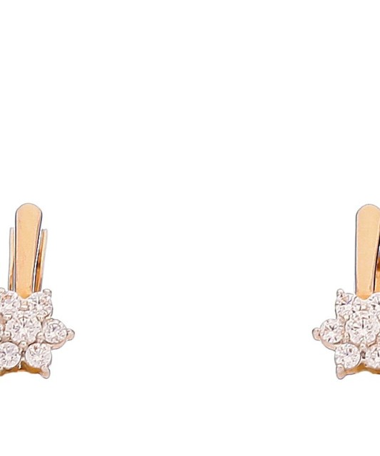 Auksiniai auskarai su cirkoniais - Auksiniai auskarai - Goldinga