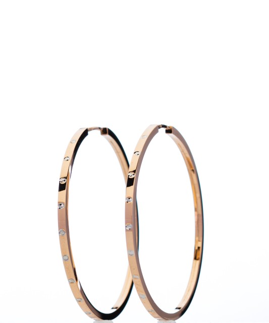 Auksiniai auskarai rinkutės 39mm - Auksiniai auskarai - Goldinga