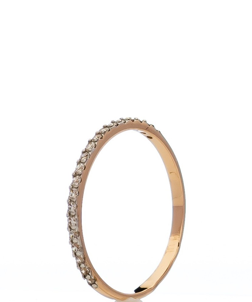 Auksinis žiedas su cirkoniais - Auksiniai žiedai - Goldinga