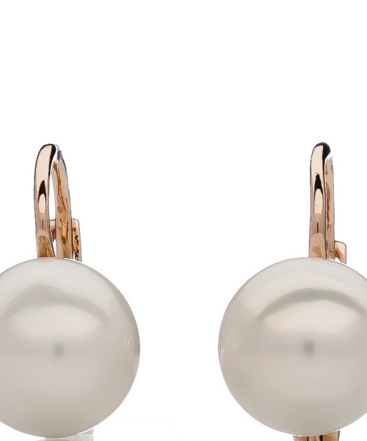 Auksiniai auskarai su perlu - Auskarai su perlais - Goldinga