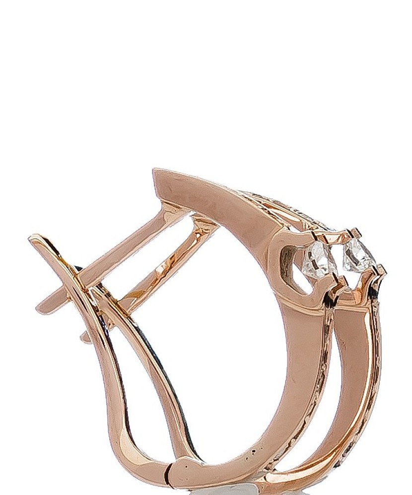 Auksiniai auskarai su briliantais - Auksiniai Auskarai su brangakmeniais - Goldinga