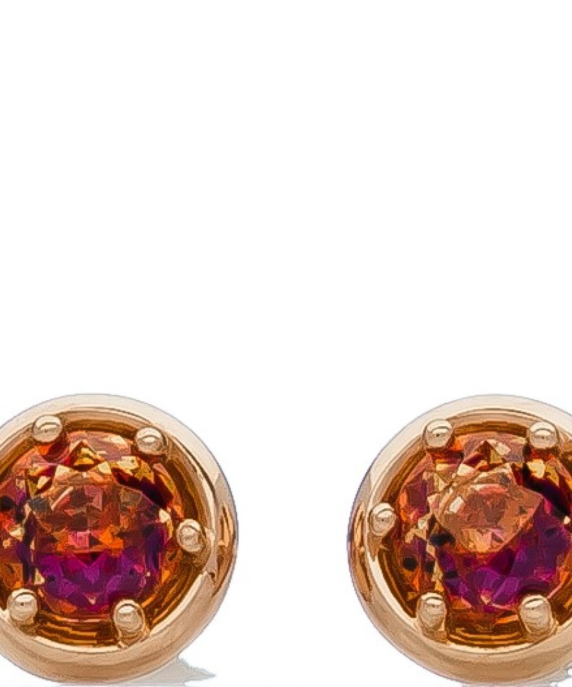 Auksiniai auskarai su kristalu - Auksiniai auskarai - Goldinga