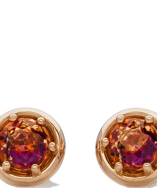 Auksiniai auskarai su kristalu - Auksiniai auskarai - Goldinga