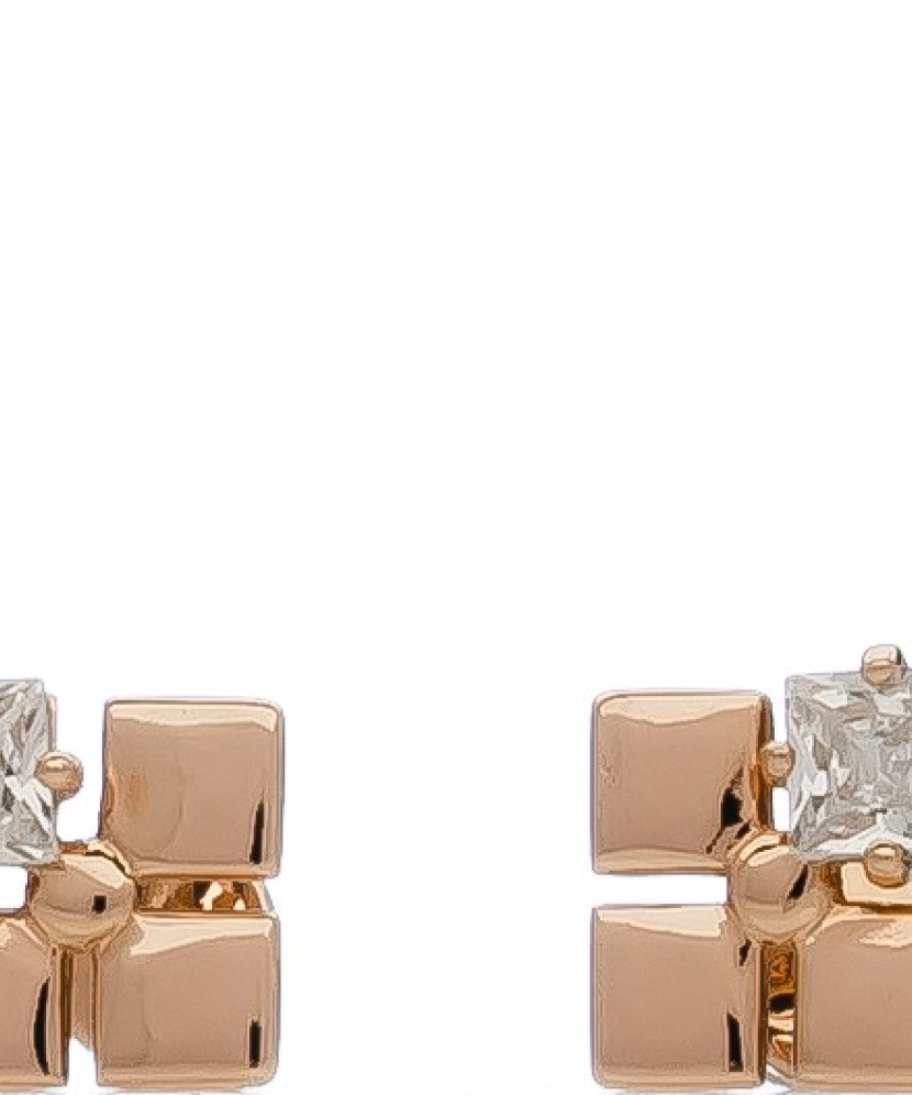 Auksiniai auskarai su cirkoniu - Auksiniai auskarai - Goldinga