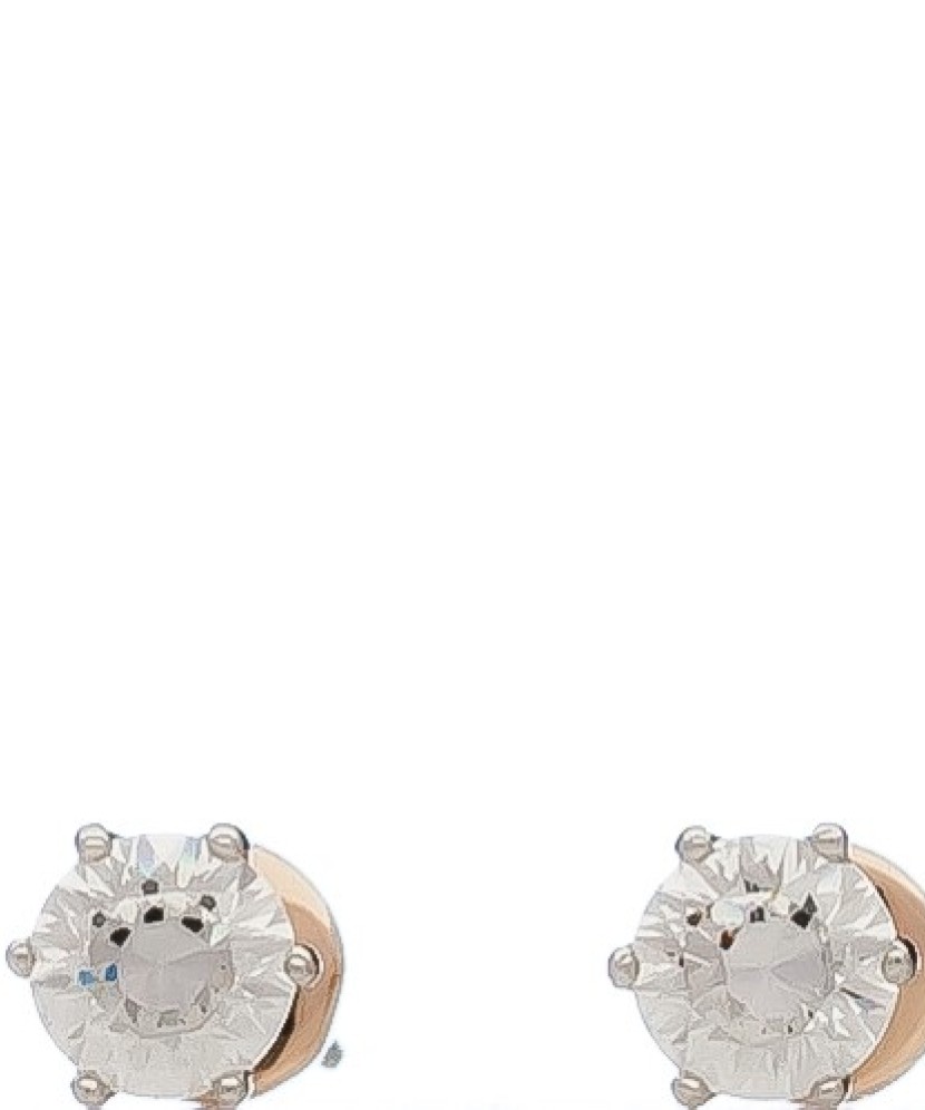 Auksiniai auskarai su kristalu - Auksiniai auskarai - Goldinga