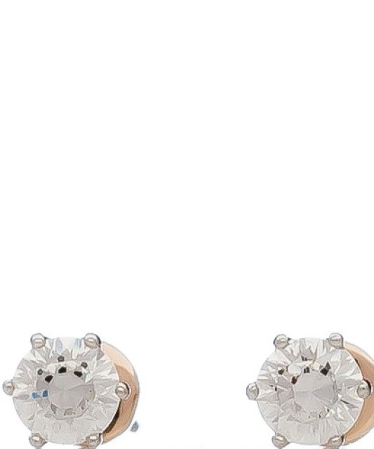 Auksiniai auskarai su kristalu - Auksiniai auskarai - Goldinga