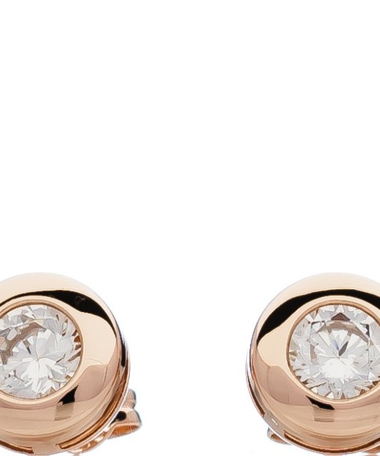 Auksiniai auskarai su cirkoniu - Auksiniai auskarai - Goldinga