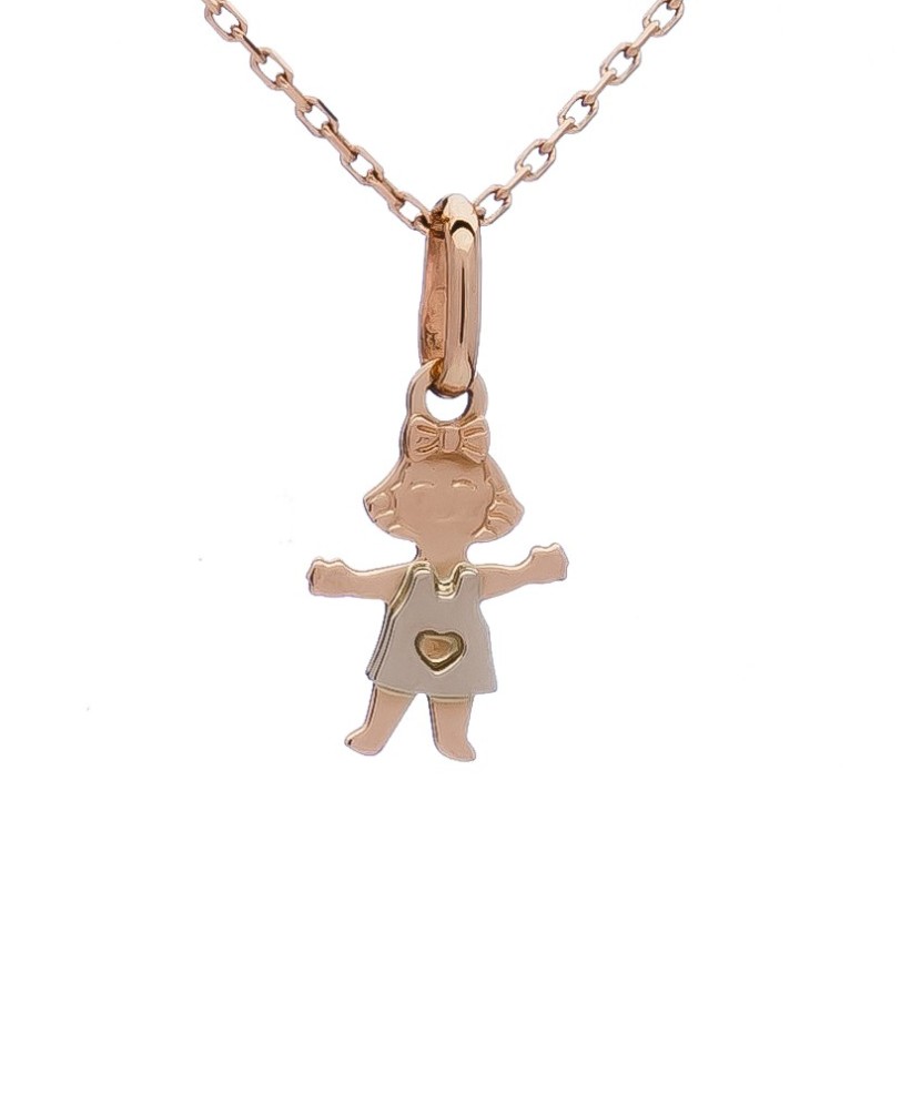 Auksinis pakabukas "Mergaitė" - Auksiniai pakabukai - Goldinga