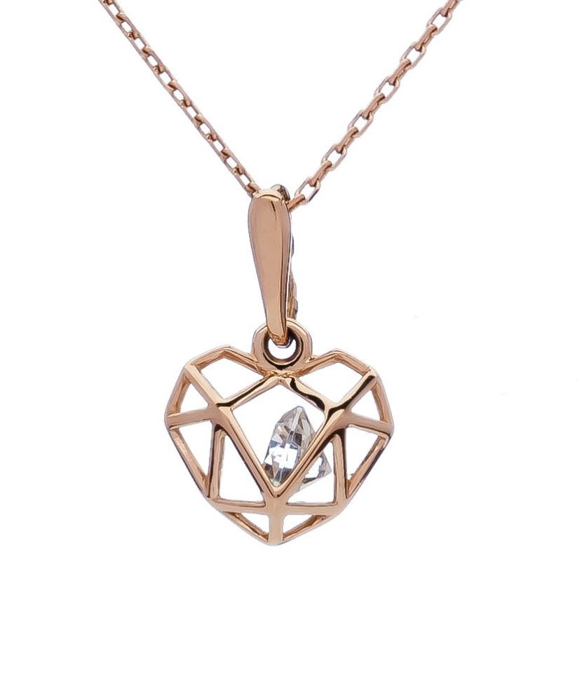 Auksinis Pakabukas Su Cirkoniu - Auksiniai pakabukai - Goldinga