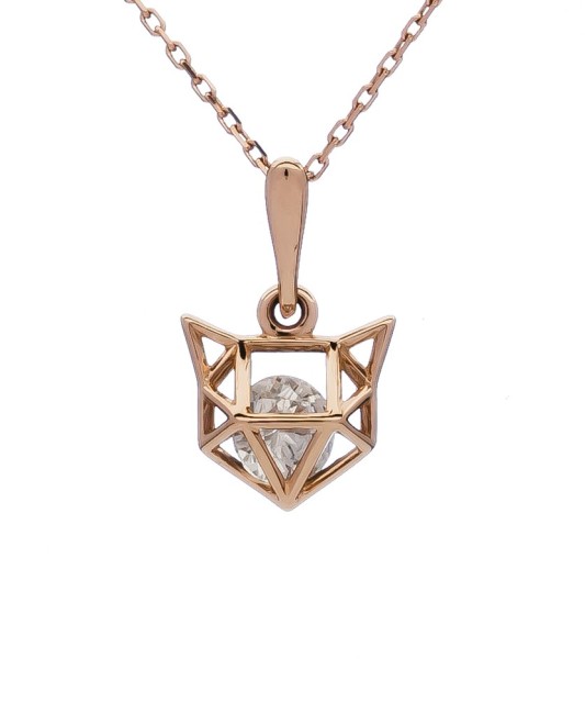 Auksinis Pakabukas Su Cirkoniu - Auksiniai pakabukai - Goldinga