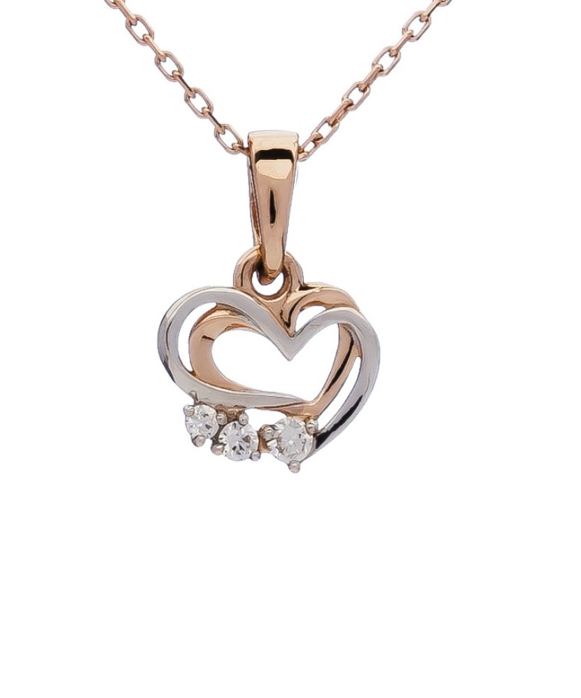 Auksinis Pakabukas Su Cirkoniais - Auksiniai pakabukai - Goldinga