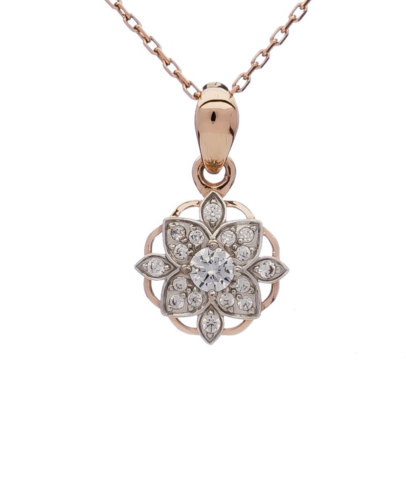 Auksinis Pakabukas Su Cirkoniais - Auksiniai pakabukai - Goldinga