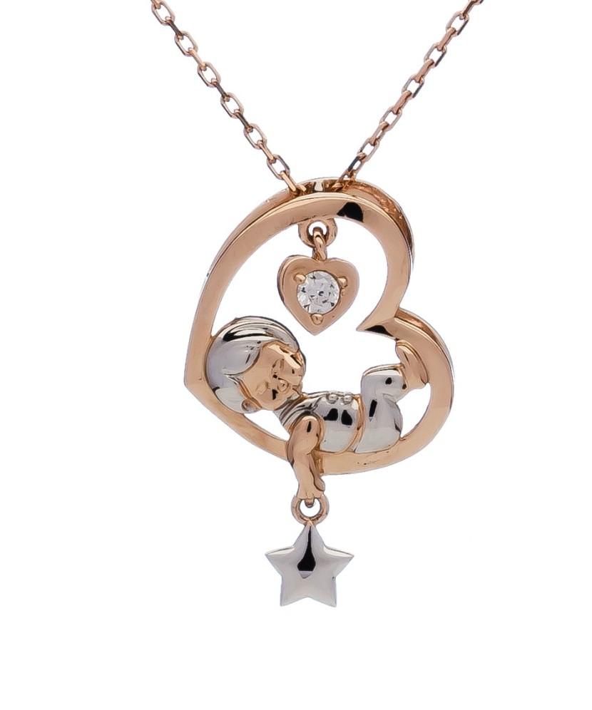 Auksinis Pakabukas Su Cirkoniu - Auksiniai pakabukai - Goldinga