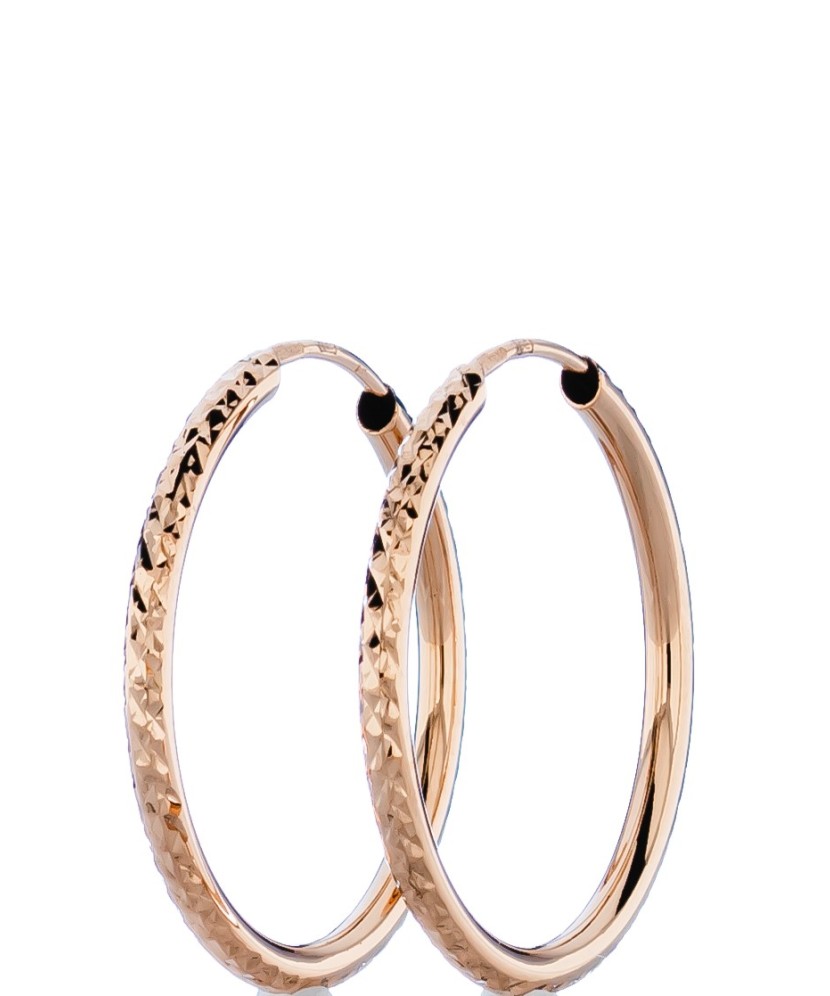 Auksiniai auskarai 24mm - Auksiniai auskarai - Goldinga