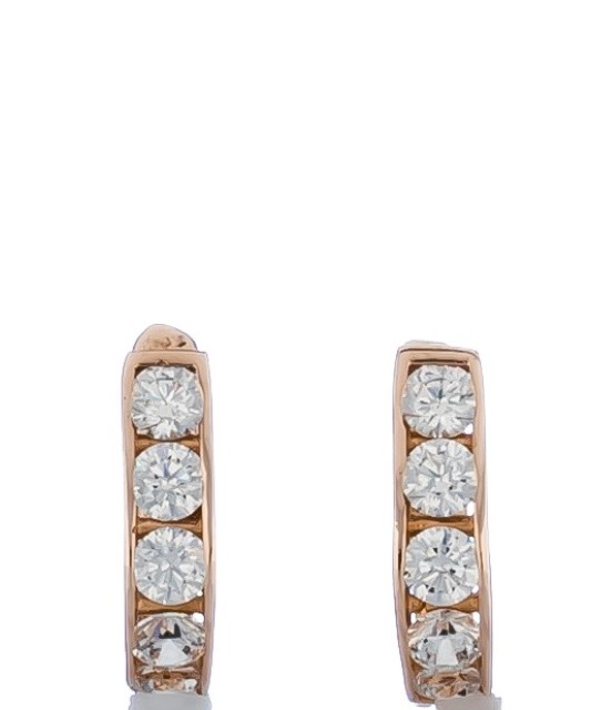 Vaikiški Auksiniai auskarai su cirkoniais - Auksiniai auskarai - Goldinga