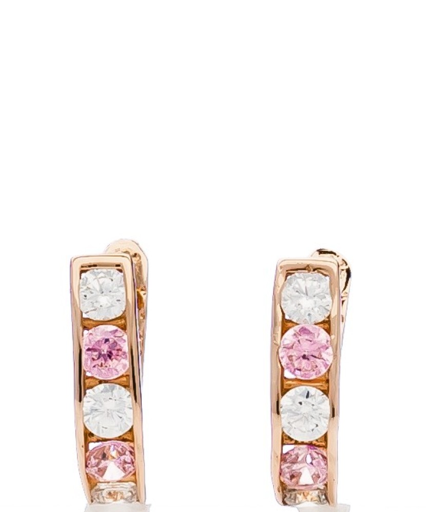 Auksiniai auskarai su cirkoniais - Auksiniai auskarai - Goldinga