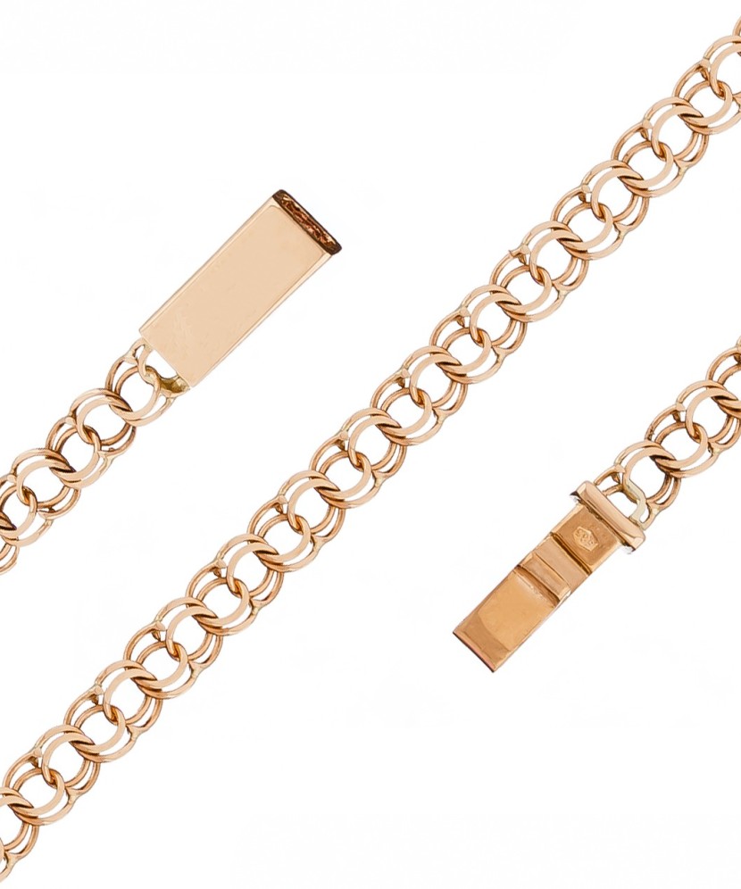 Auksinė grandinėlė "Bismark" 4.4mm - Auksinės grandinėlės - Goldinga