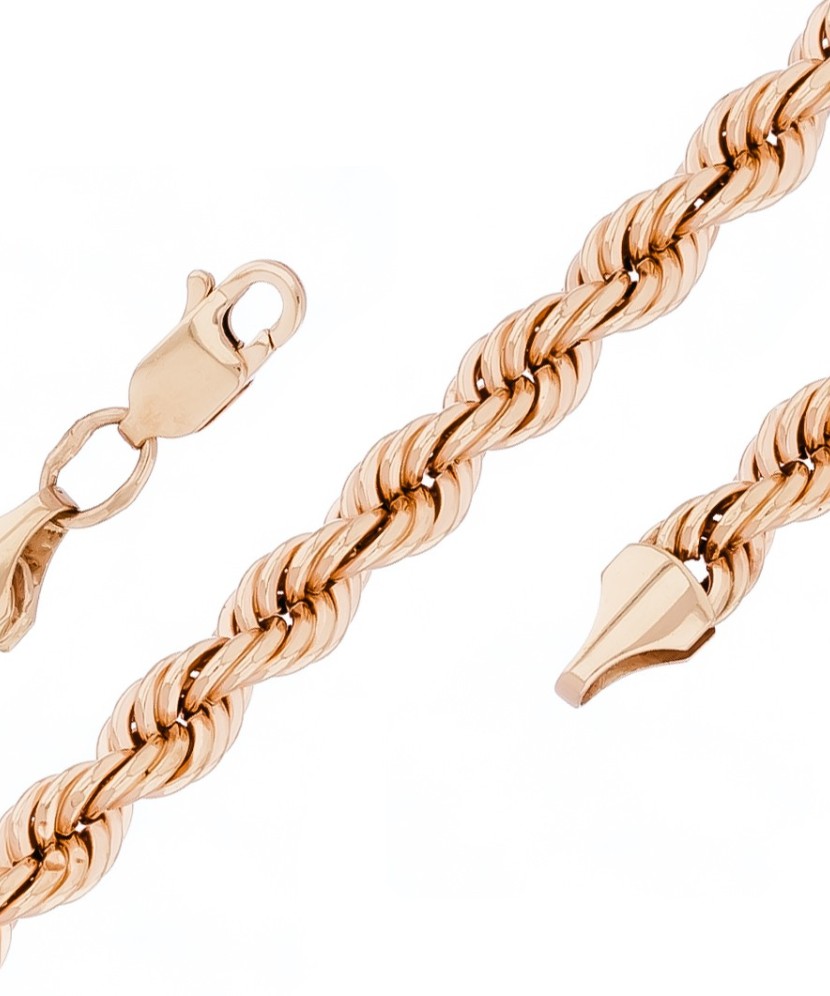 Auksinė grandinėlė "Rope" 5mm - Auksinės grandinėlės - Goldinga