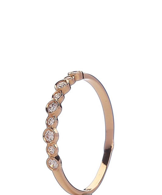 Auksinis žiedas su cirkoniais - Auksiniai žiedai - Goldinga