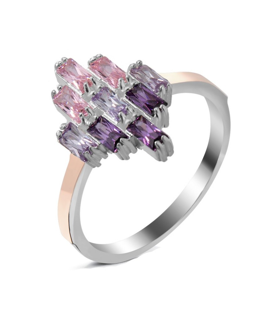 Sidabrinis žiedas su cirkoniais - Sidabriniai žiedai - Goldinga