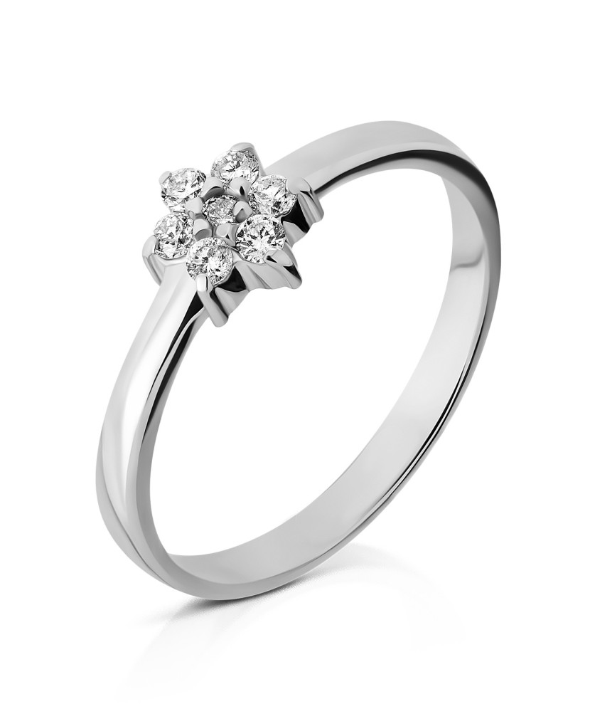 Sidabrinis žiedas su cirkoniais - Sidabriniai žiedai - Goldinga