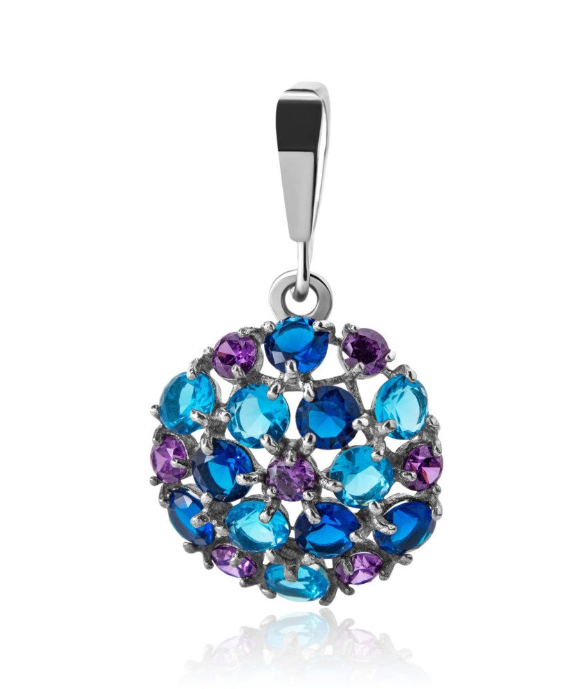 Sidabrinis pakabukas su cirkoniais - Sidabriniai pakabukai - Goldinga