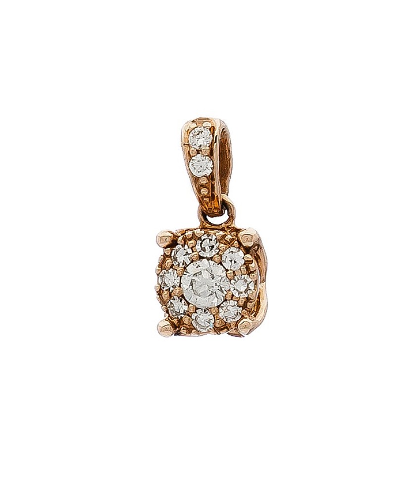 Auksinis pakabukas su briliantais - Pakabukai su brangakmeniais - Goldinga