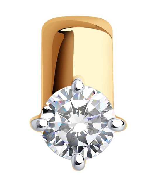 Auksinis pakabukas su kristalu - Auksiniai pakabukai - Goldinga