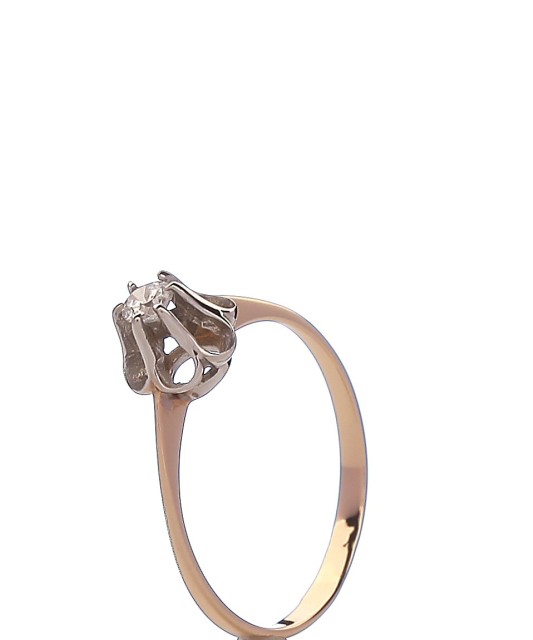 Auksinis žiedas su cirkoniu - Auksiniai žiedai - Goldinga