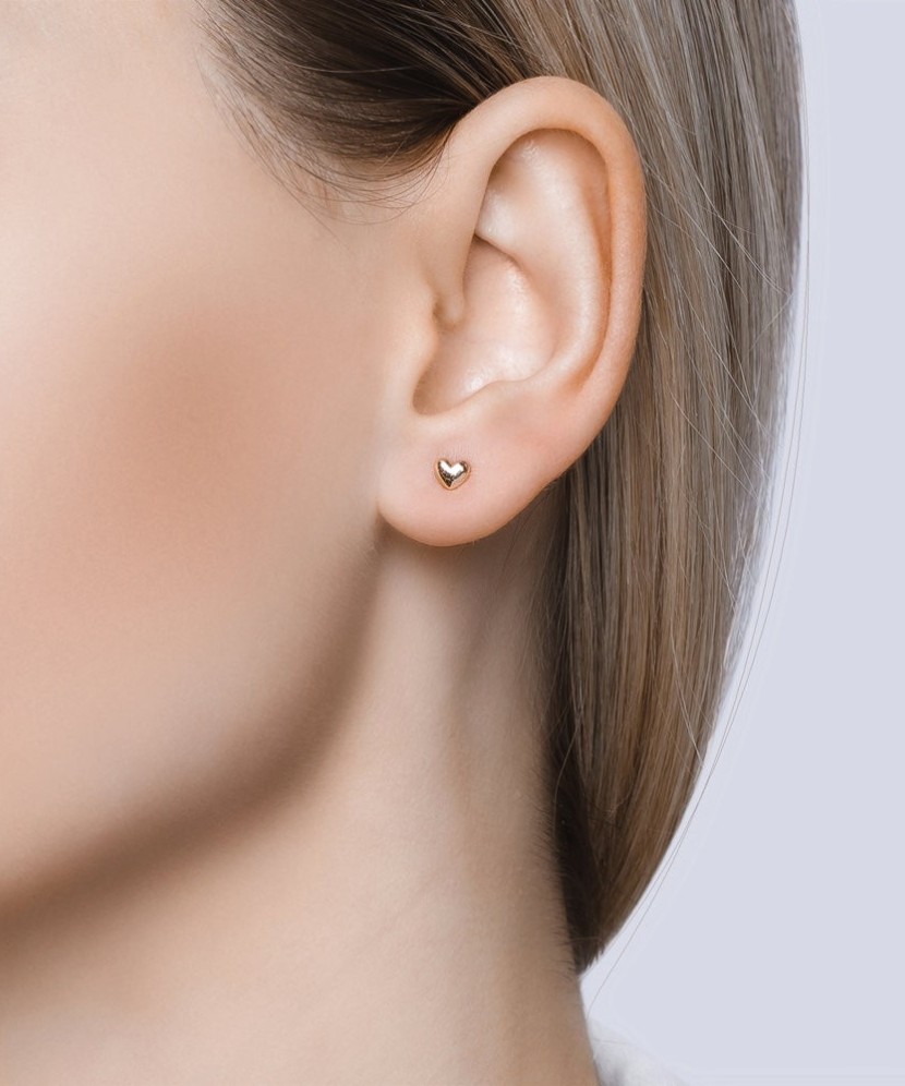 Auksiniai auskarai su korundais - Auksiniai auskarai - Goldinga