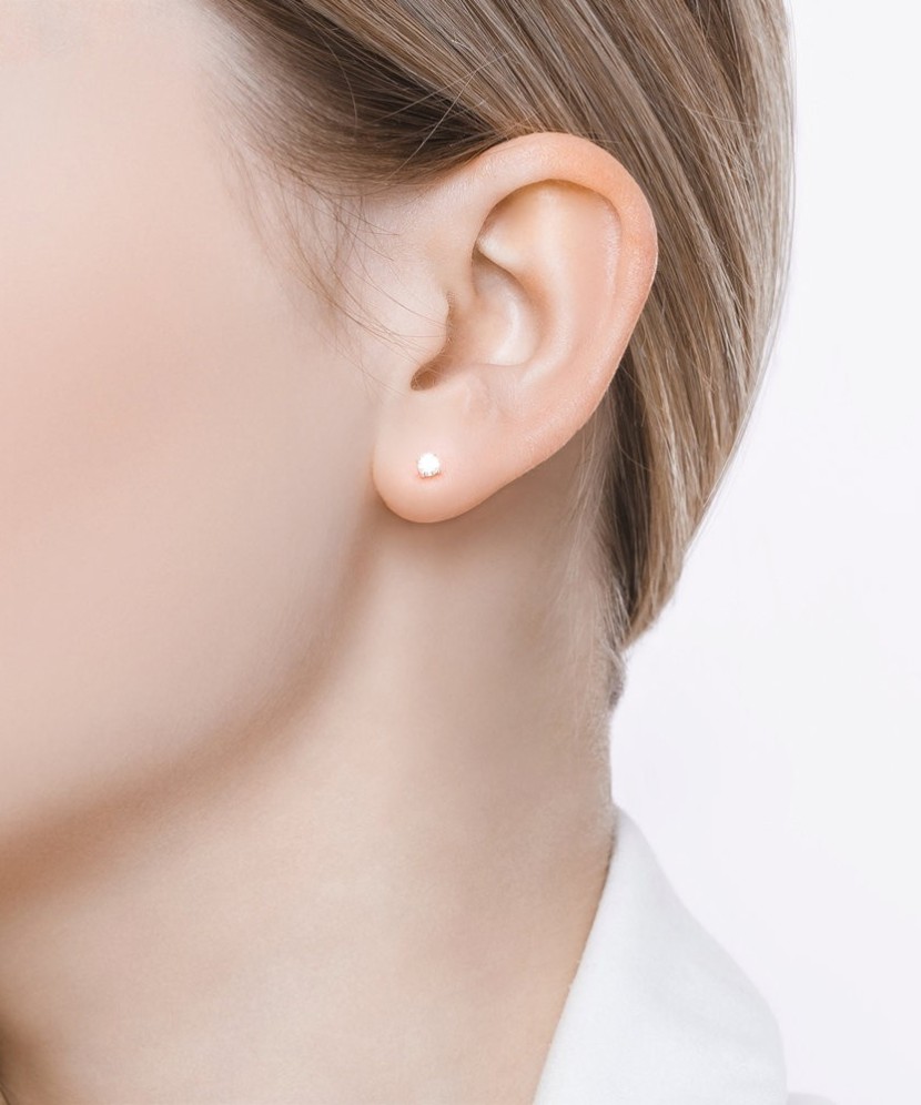 Auksiniai auskarai su cirkoniais - Auksiniai auskarai - Goldinga