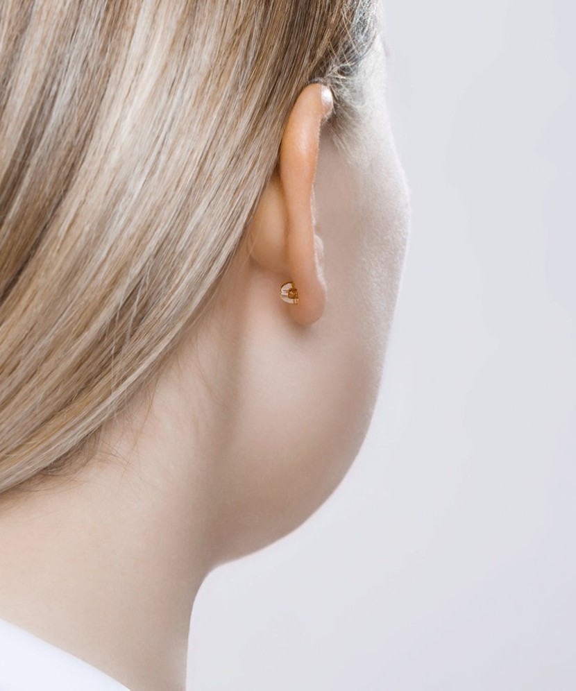 Auksiniai auskarai su cirkoniais - Auksiniai auskarai - Goldinga