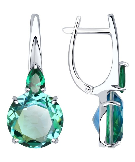 Sidabriniai auskarai su sitalais - Sidabriniai auskarai - Goldinga