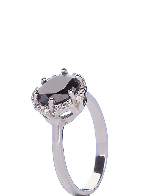 Sidabrinis žiedas su cirkoniu - Sidabriniai žiedai - Goldinga