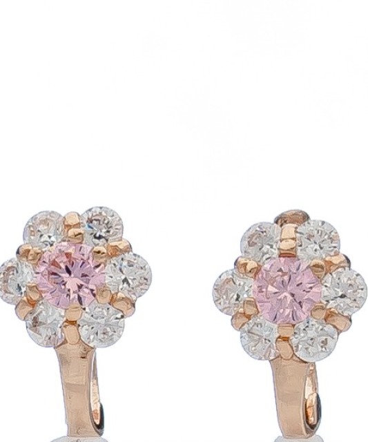 Auksiniai auskarai su cirkoniais - Auksiniai auskarai - Goldinga